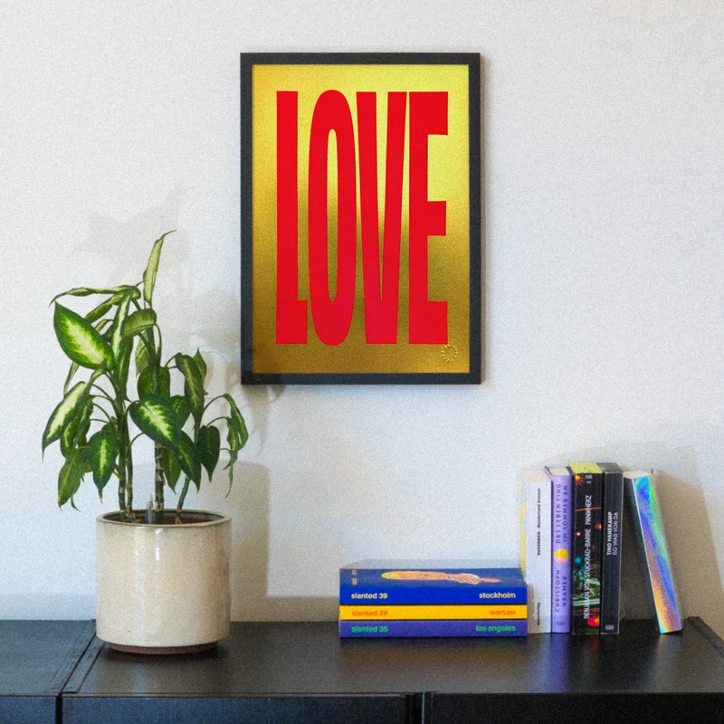Golden Love (DIN A3) | Edition SCHEE | Siebdruck