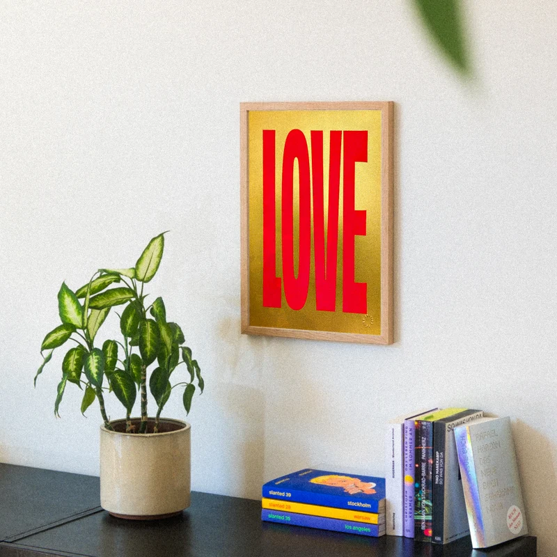Golden Love (DIN A3) | Edition SCHEE | Siebdruck