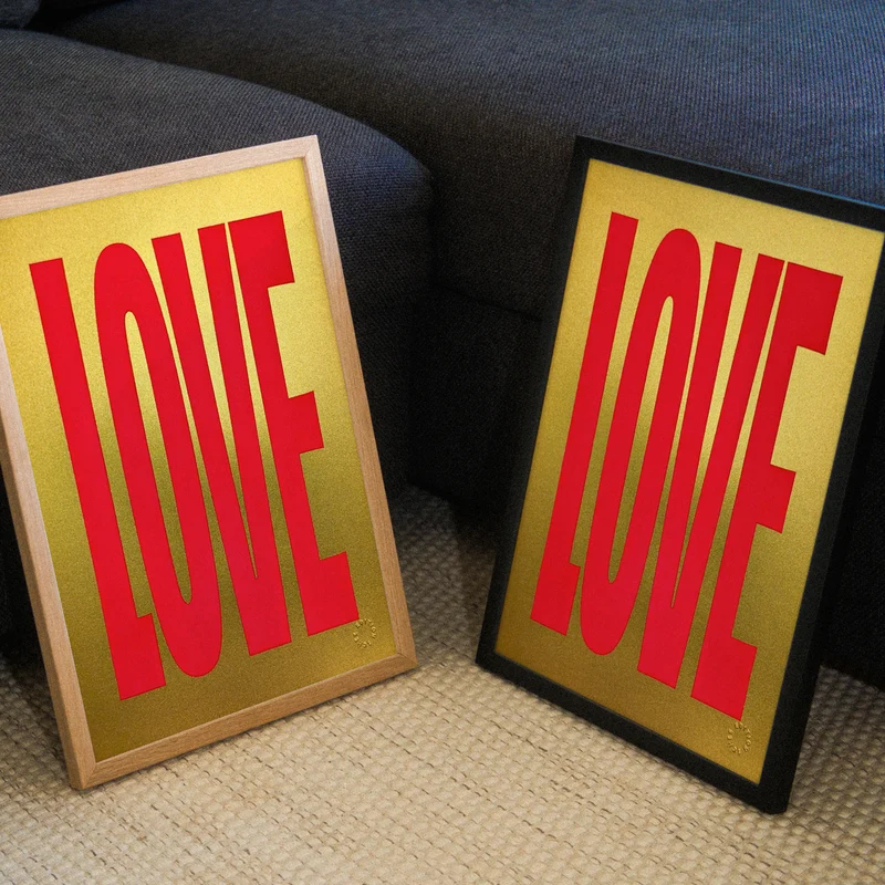 Golden Love (DIN A3) | Edition SCHEE | Siebdruck