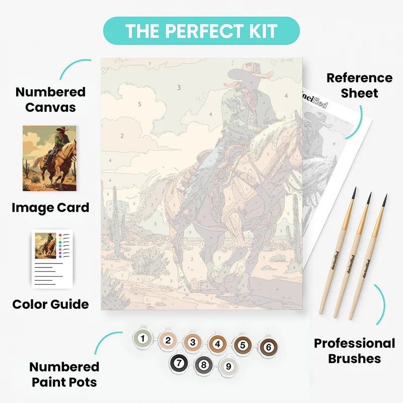 Desert Rider - Paint by Numbers Kit