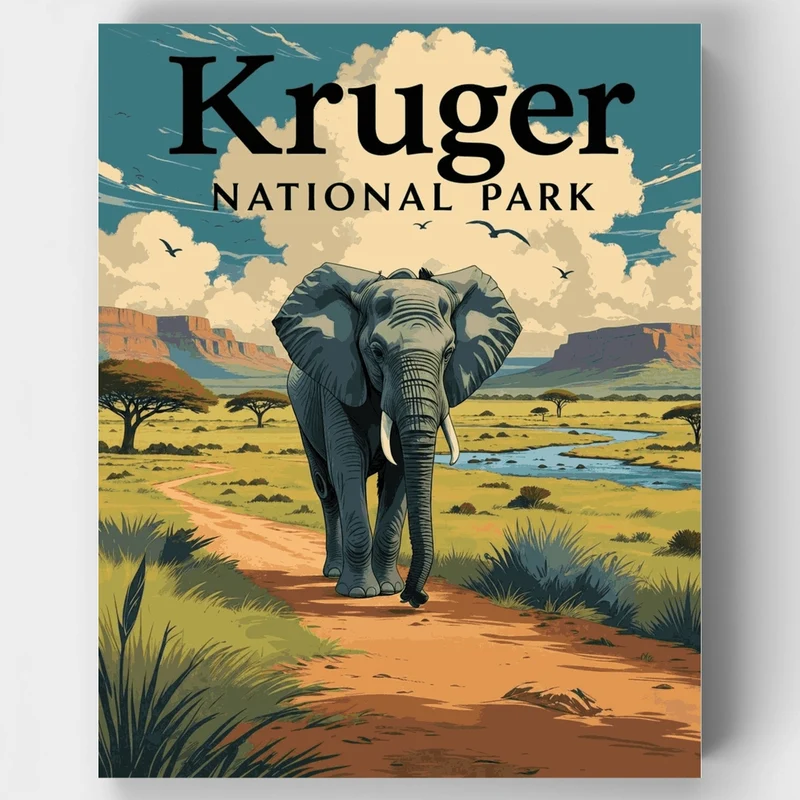 Kruger National Park - Paint by Numbers Kit