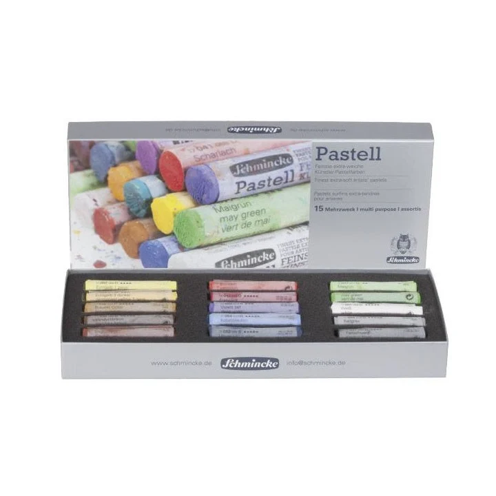 Suhi pasteli Schmincke MULTI PURPOSE - komplet 15 kosov