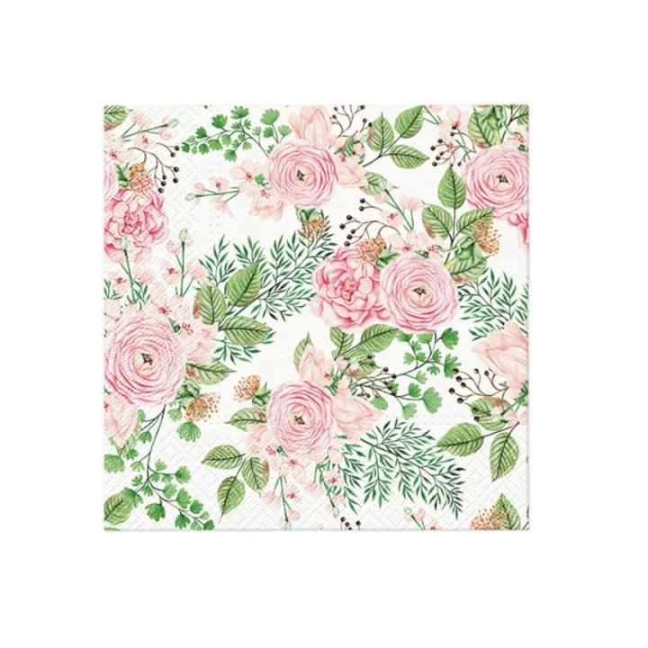 Декупажни салфетки - Rose hip flowers - 1бр.