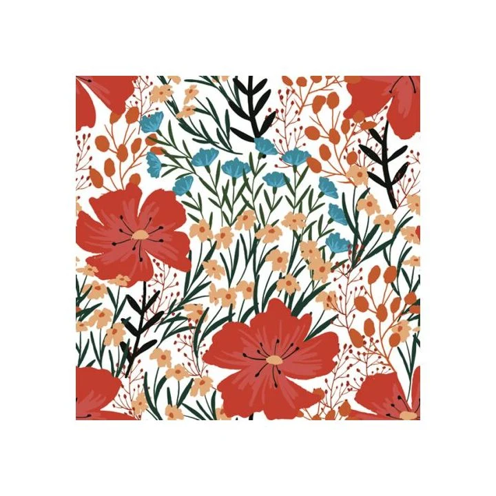 Декупажни салфетки - Poppy and Wild Flowers - 1бр.