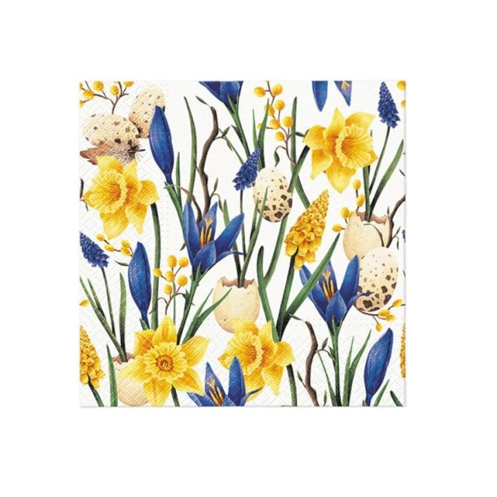 Декупажни салфетки - Muscari with Daffodils - 1бр.
