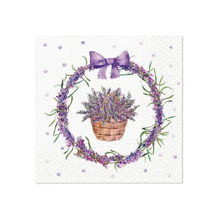 Декупажни салфетки - Lavender Basket - 1бр.