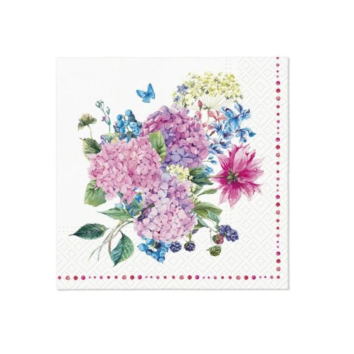 Декупажни салфетки - Hydrangea Bouquet - 1бр.