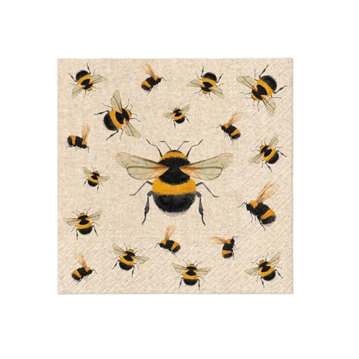 Декупажни салфетки - Dancing Bees - 1бр.