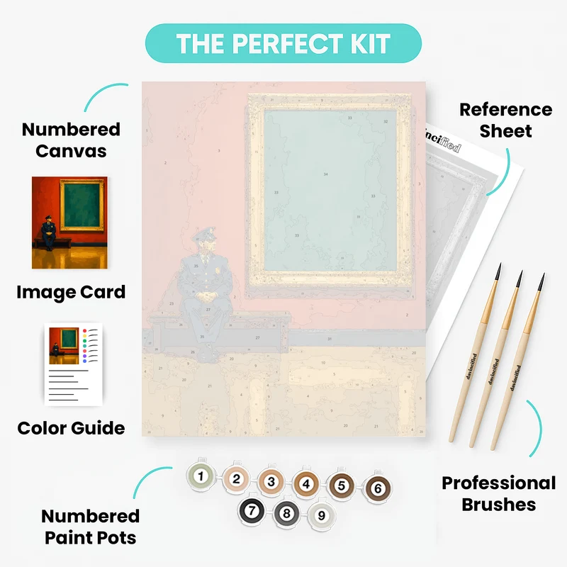 Guard and Empty Frame - Paint by Numbers Kit