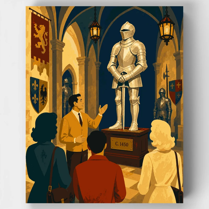 Knight in the Hall - Paint by Numbers Kit