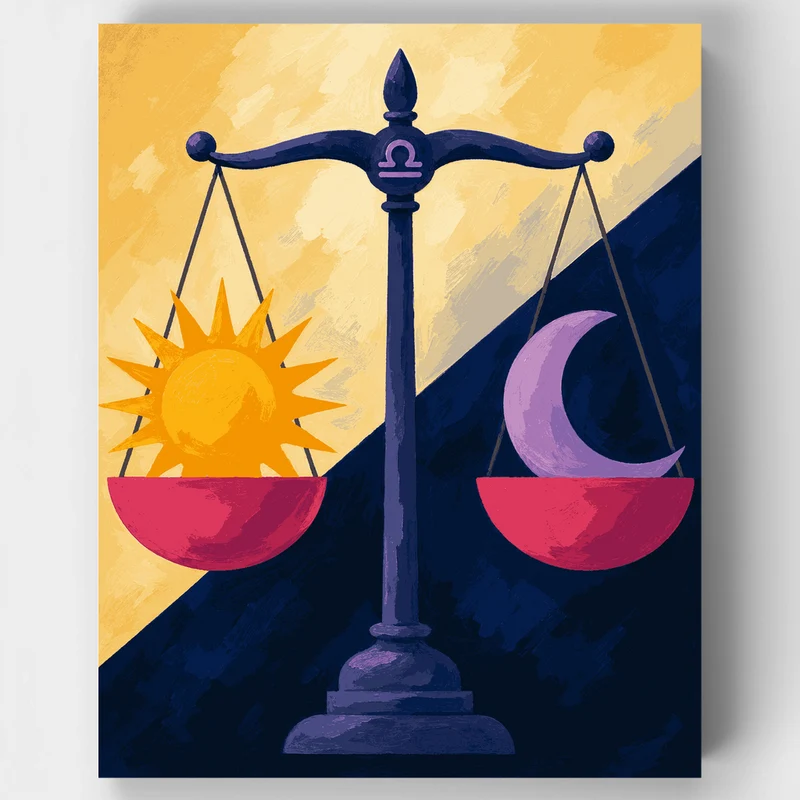 Sun and Moon Balance - Paint by Numbers Kit