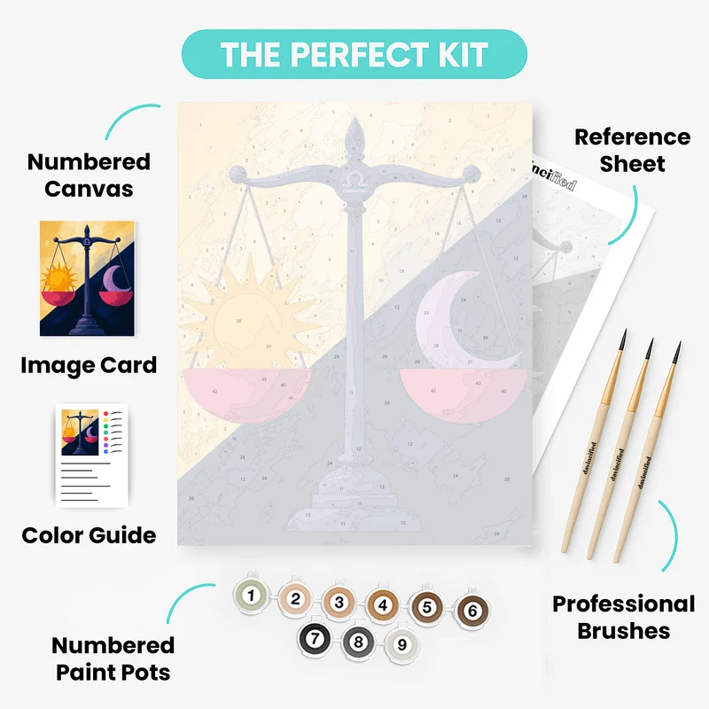 Sun and Moon Balance - Paint by Numbers Kit