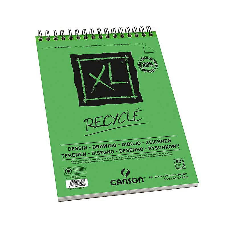 Skicár CANSON XL Recycle 160 g/m² A3 - 50 listov, špirálová väzba