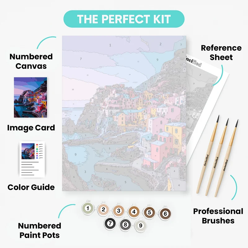 Cinque Terre Italy - Paint by Numbers Kit