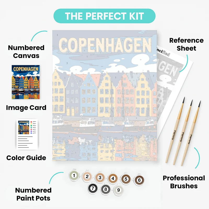 Copenhagen - Paint by Numbers Kit