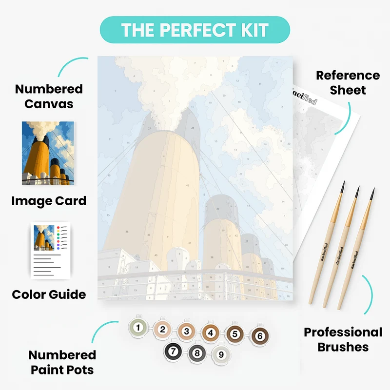 Titanic Funnels Rising - Paint by Numbers Kit