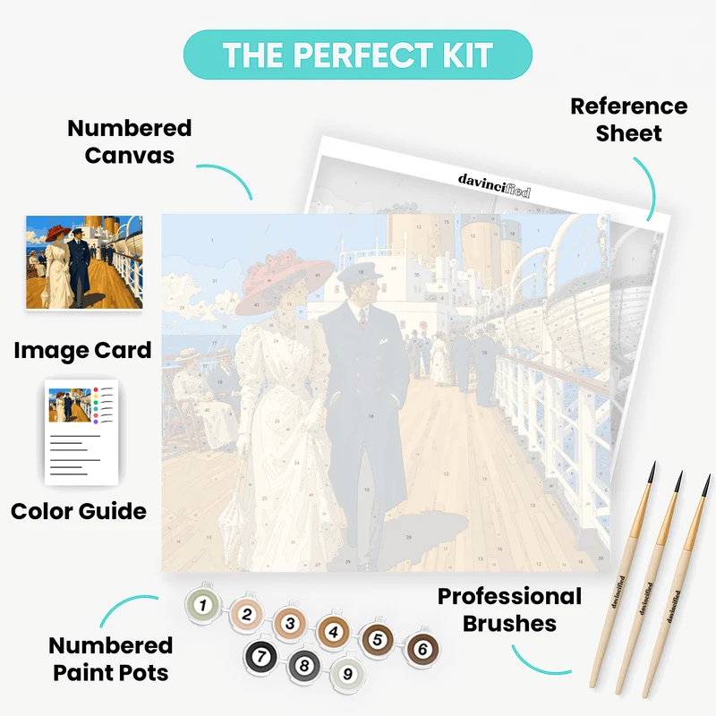 Promenade Deck Stroll - Paint by Numbers Kit