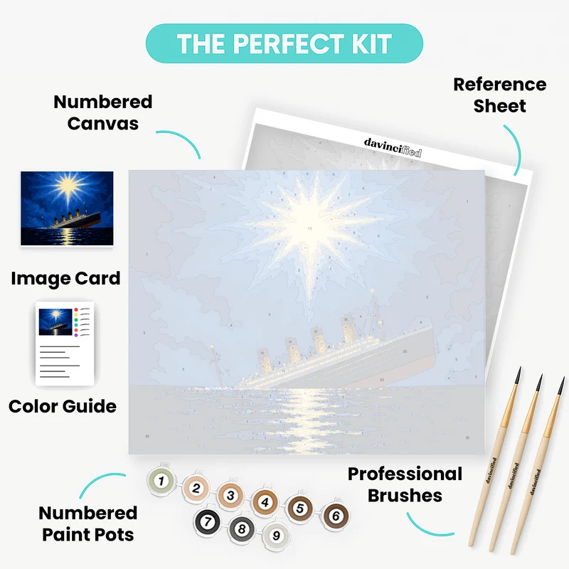 Sinking at Night - Paint by Numbers Kit