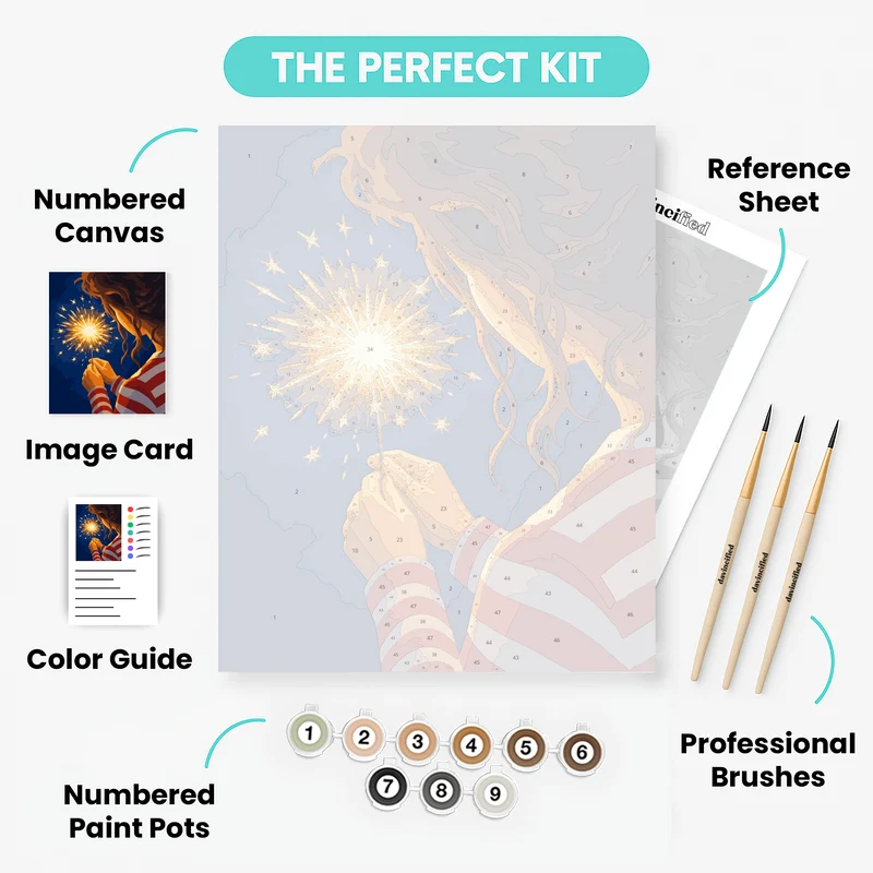 Sparkler in the Dark - Paint by Numbers Kit