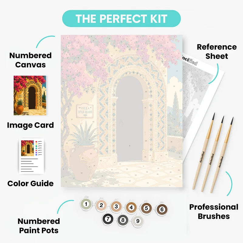 Villa Sole Mare - Paint by Numbers Kit