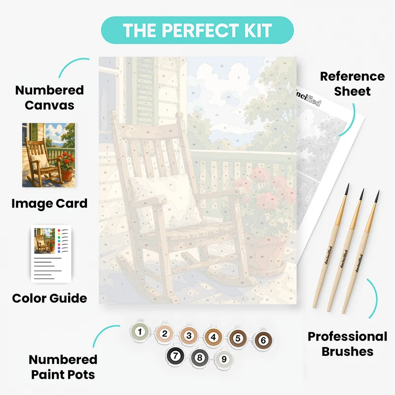 Porch Rocking Chair - Paint by Numbers Kit
