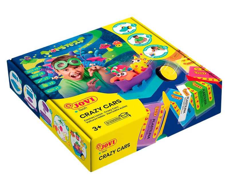 Kreatívna modelovacia sada Jovi Tech Crazy Cars Príšery - 14 ks
