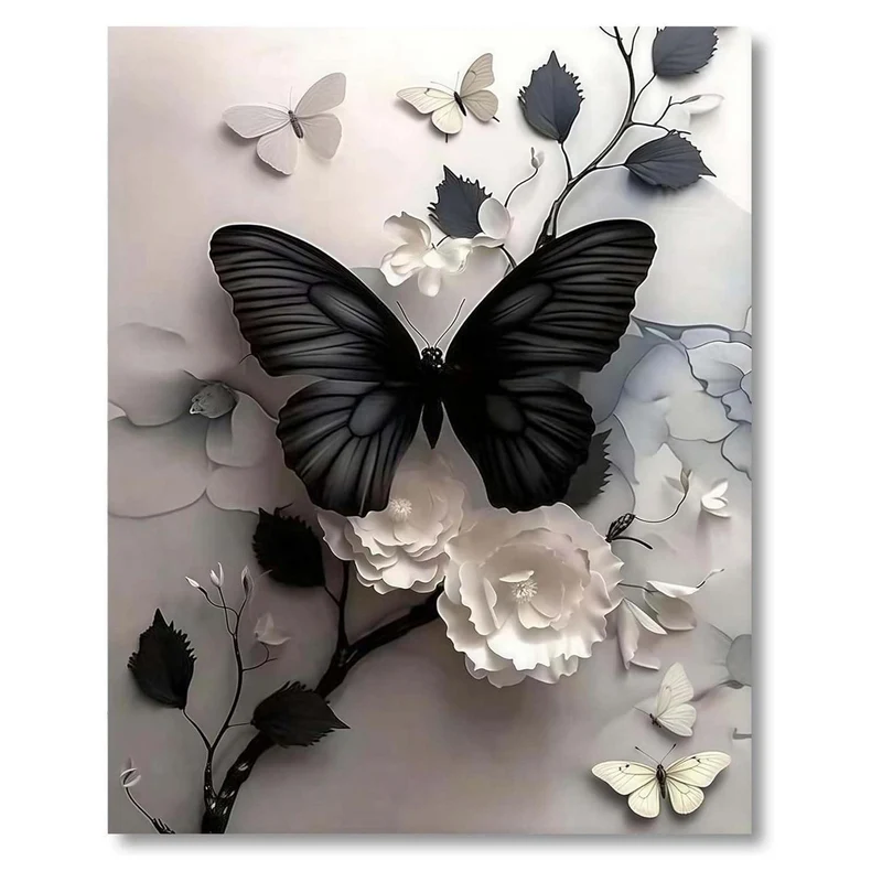 Malen nach Zahlen Schmetterling 40x50cm für Erwachsene & Kinder