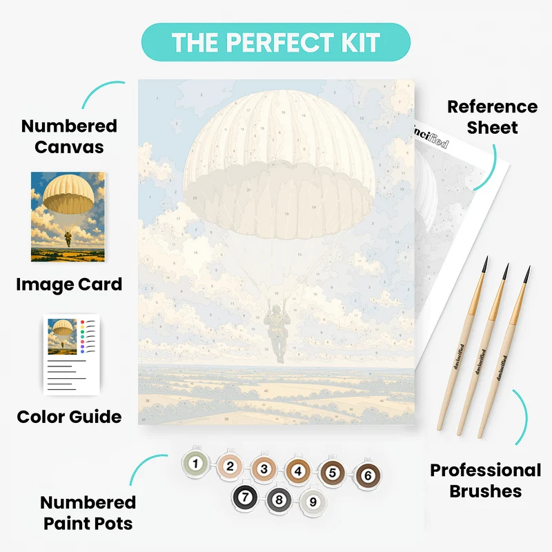 Soldier Descending - Paint by Numbers Kit