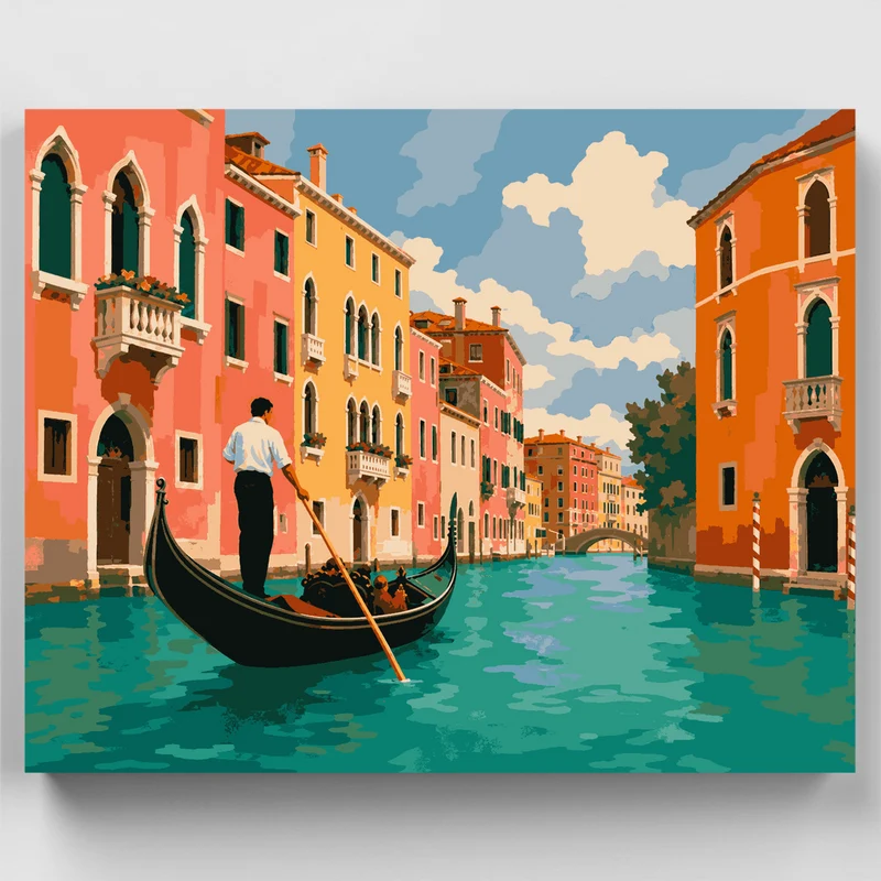 Grand Canal Ride - Paint by Numbers Kit