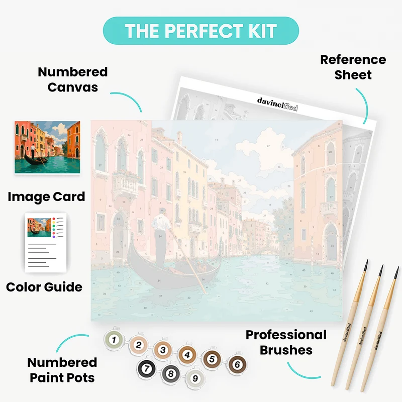 Grand Canal Ride - Paint by Numbers Kit