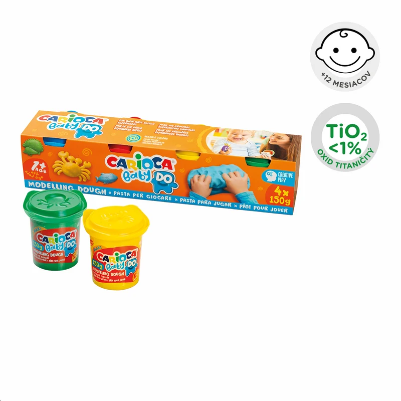 Carioca modelovacia hmota Baby Do 1+, 150 g, mix farieb