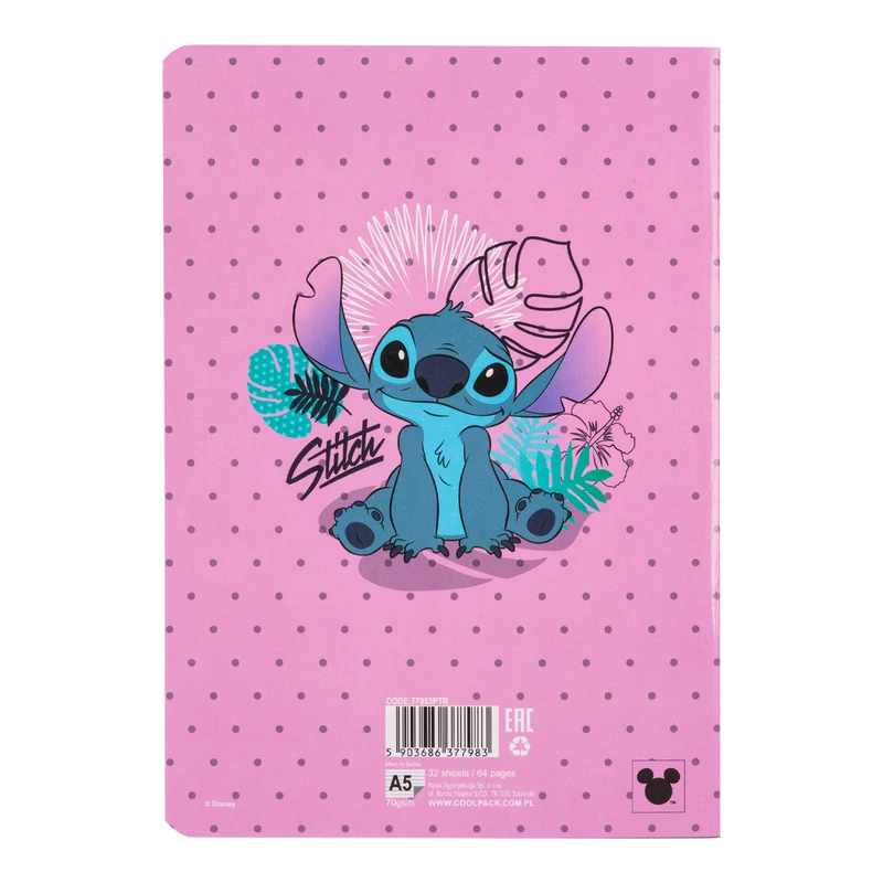 Colorino poznámkový zošit Stitch 3, A5, 32 listov, linajkový