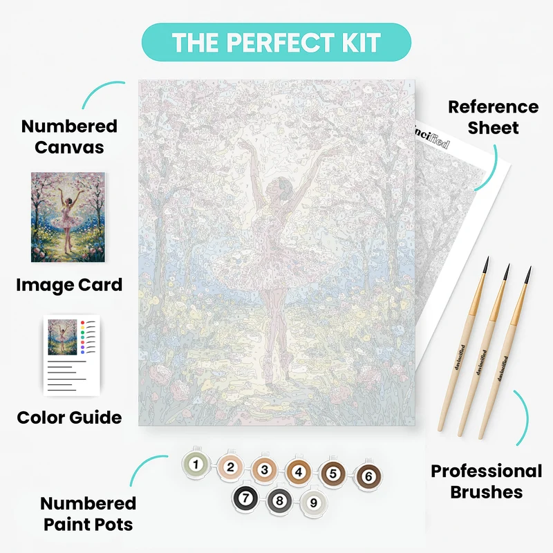 Ballerina in Bloom - Paint by Numbers Kit