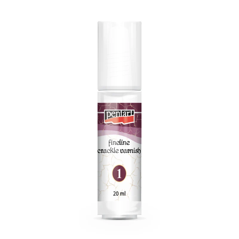 Krakelovací lak Pentart Fineline s jemnými prasklinami, 2-zložkový, 2x 20 ml sada