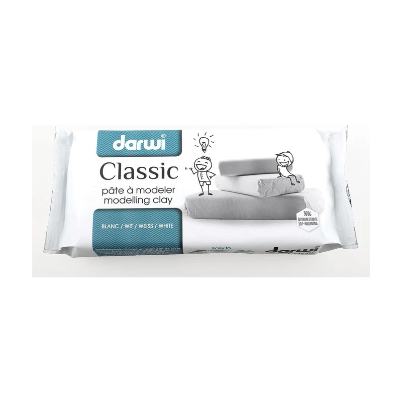 DARWI samotvrdnúca modelovacia hmota 500 g biela