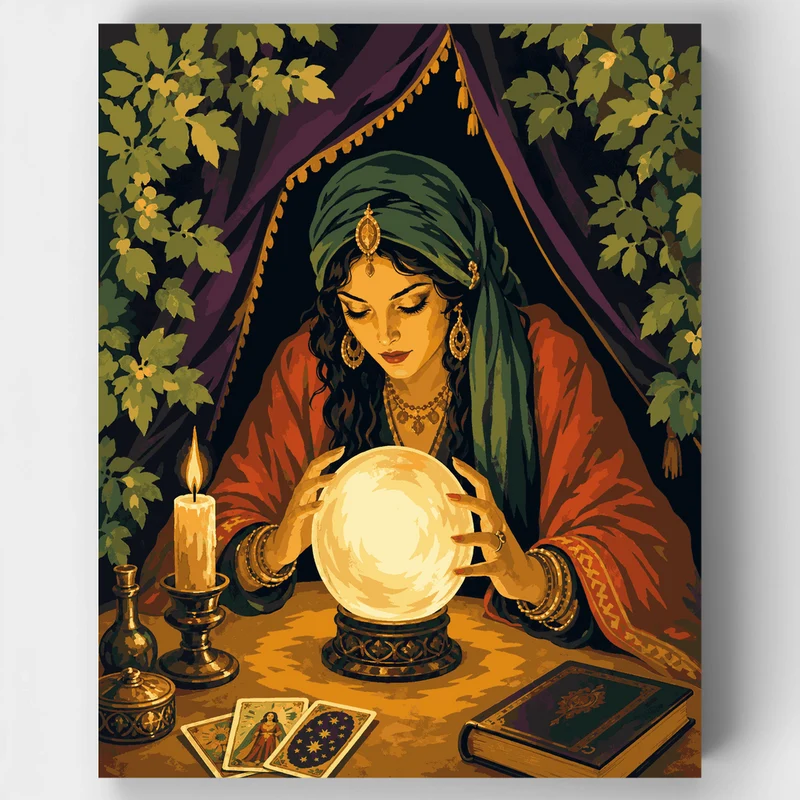 Fortune Teller's Crystal Ball - Paint by Numbers Kit