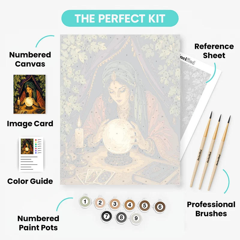 Fortune Teller's Crystal Ball - Paint by Numbers Kit