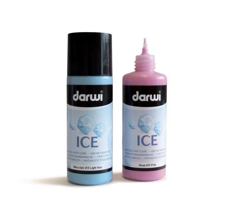 Farba s ľadovým efektom DARWI Ice 80 ml, svetlozelená
