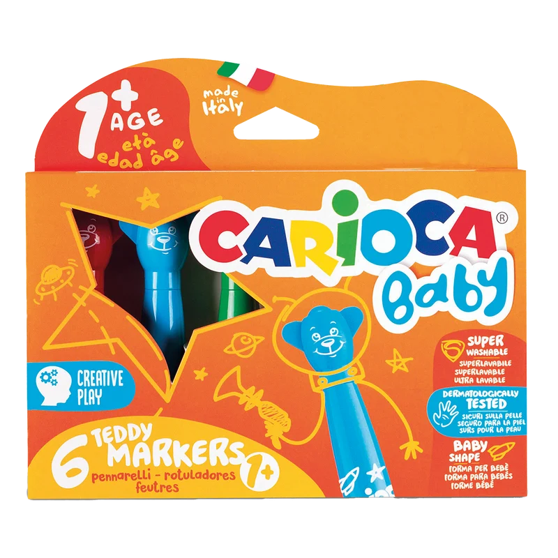 Carioca fixky Baby okrúhly hrot, mix farieb