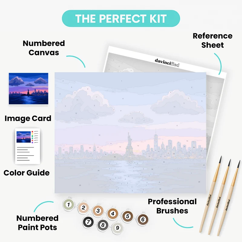 Liberty at Dusk - Paint by Numbers Kit