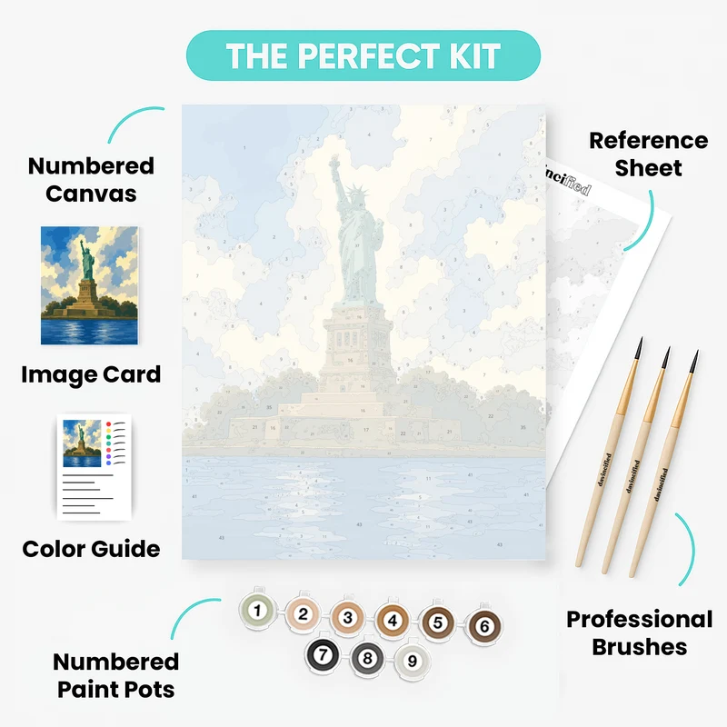 Torch Over Harbor - Paint by Numbers Kit