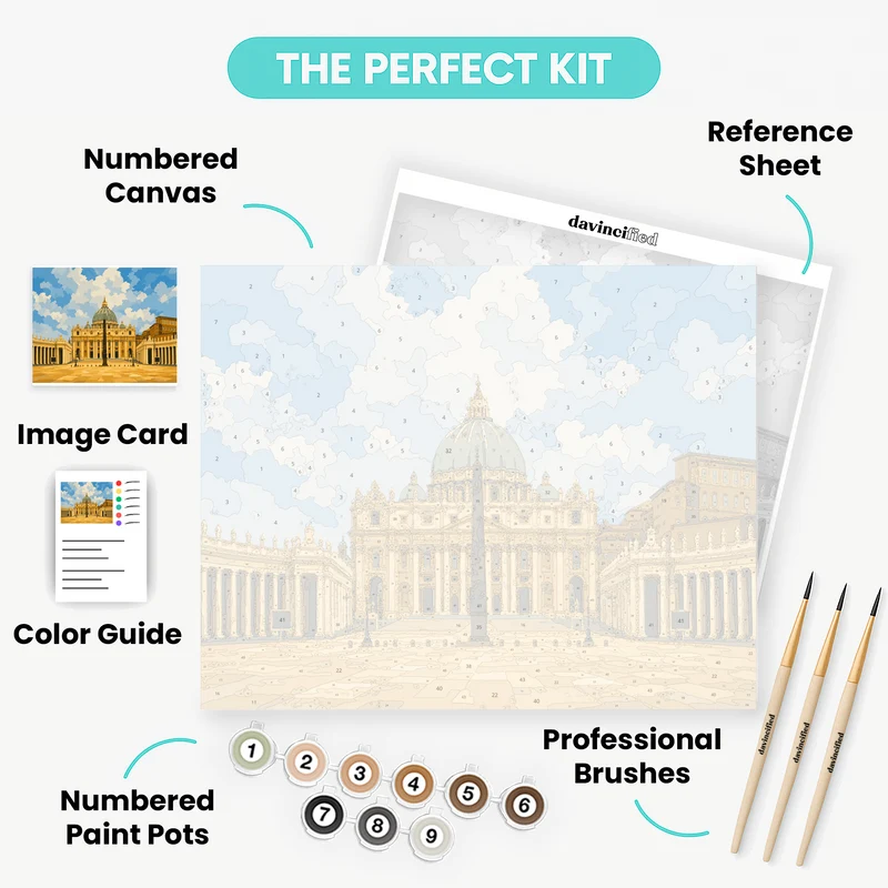 St. Peter's Square - Paint by Numbers Kit