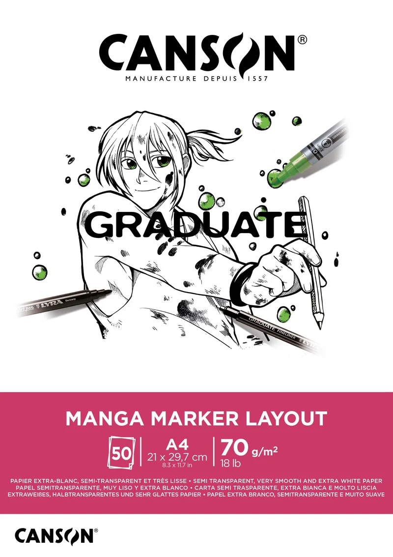 Canson Graduate Marker blok 70 g/m² 50 listov A4 lepený