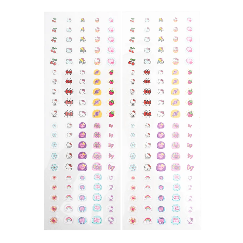 Colorino samolepky na nechty Hello Kitty, 200 ks, mix farieb