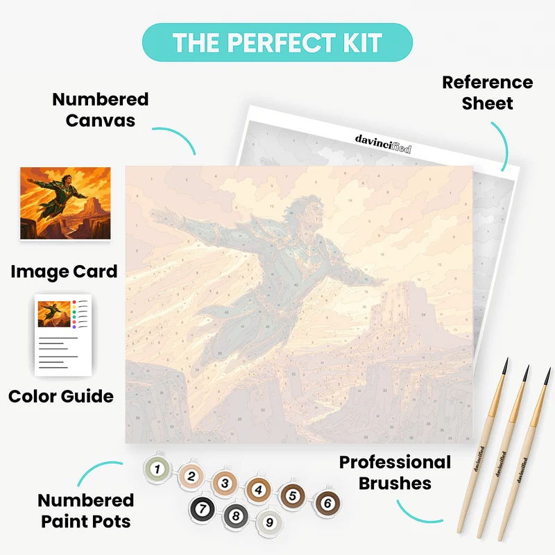 Canyon Flight Hero - Paint by Numbers Kit
