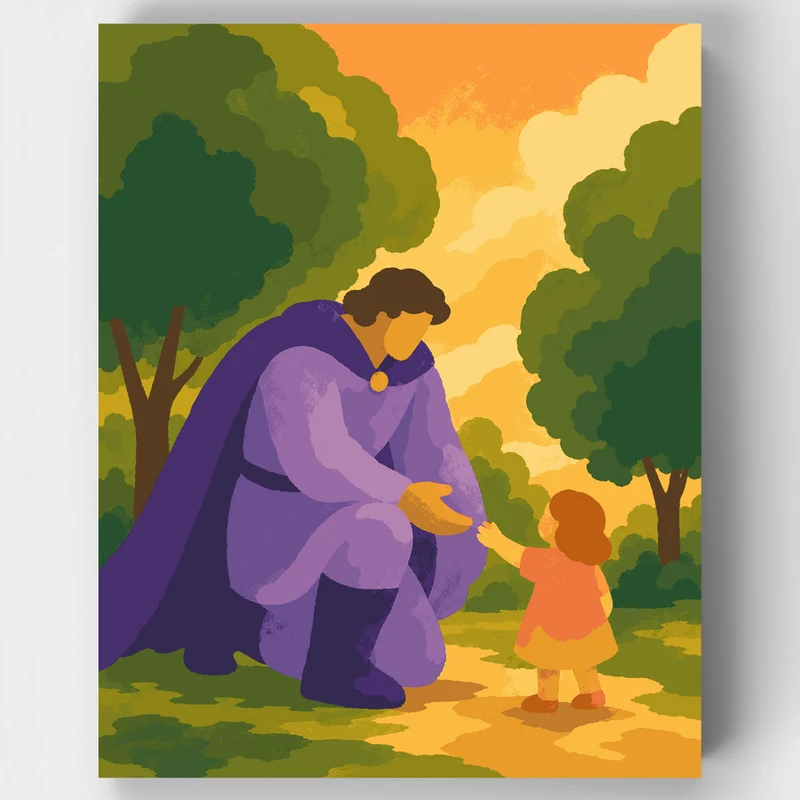 Hero and Child - Paint by Numbers Kit