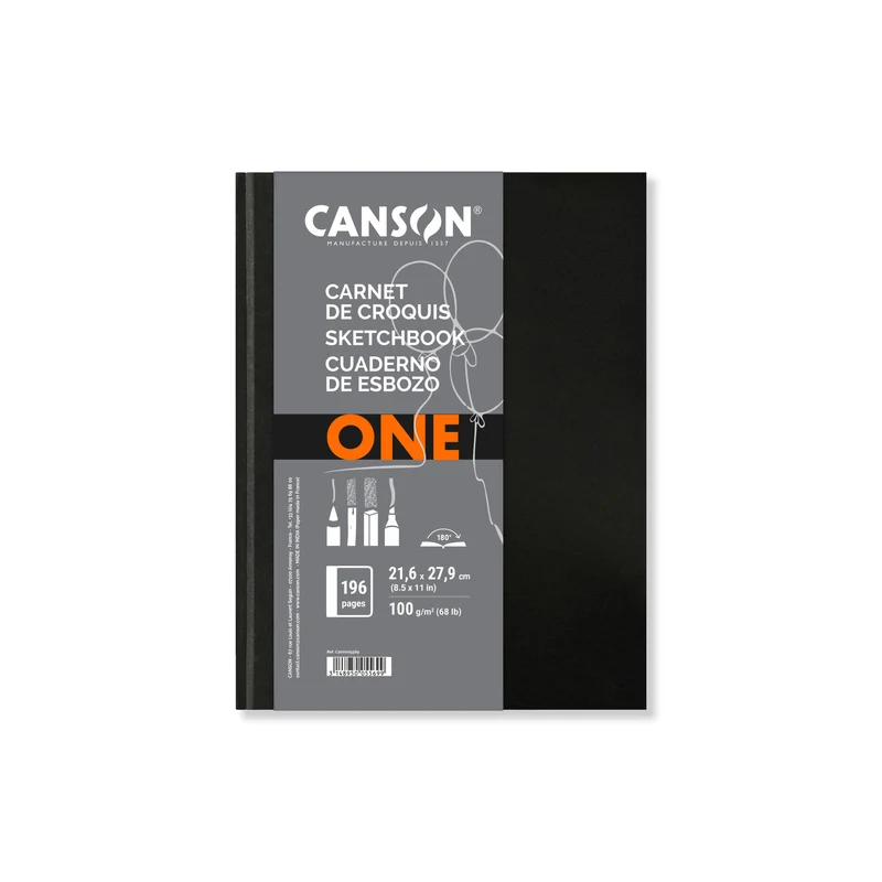 Canson Art Book One Skizzenbuch Hardcover 100 g/m² 98 Blatt - 21,6 x 27,9 cm