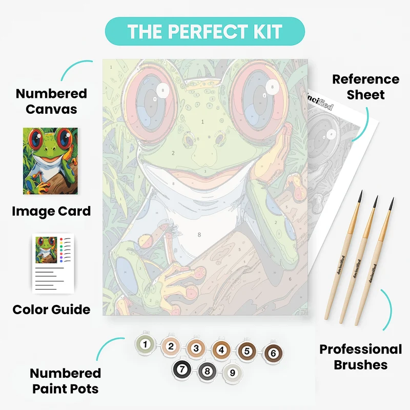 Red-Eyed Tree Frog - Paint by Numbers Kit