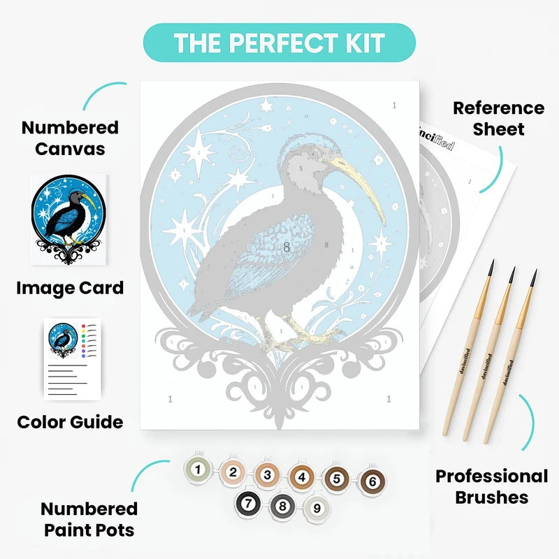 Celestial Kiwi Bird - Paint by Numbers Kit