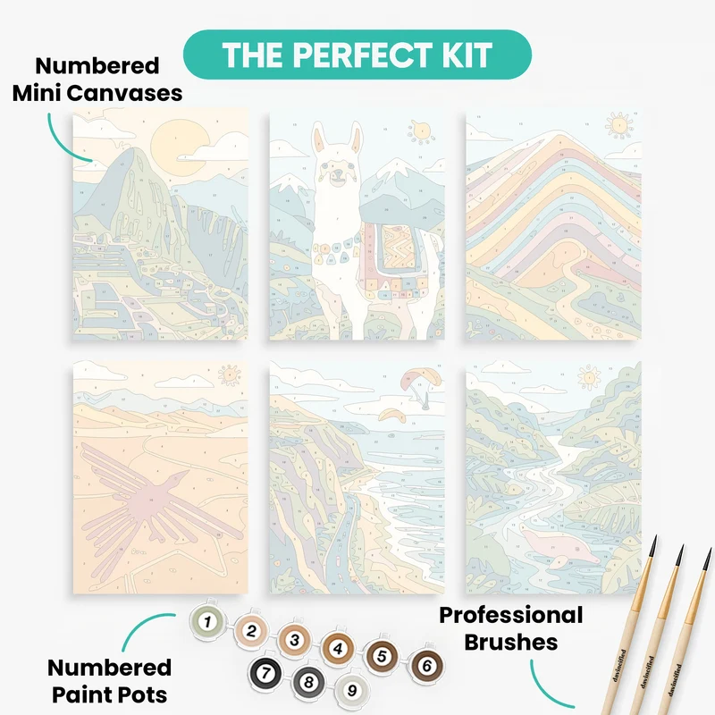 Peru - Mini Paint by Numbers Set
